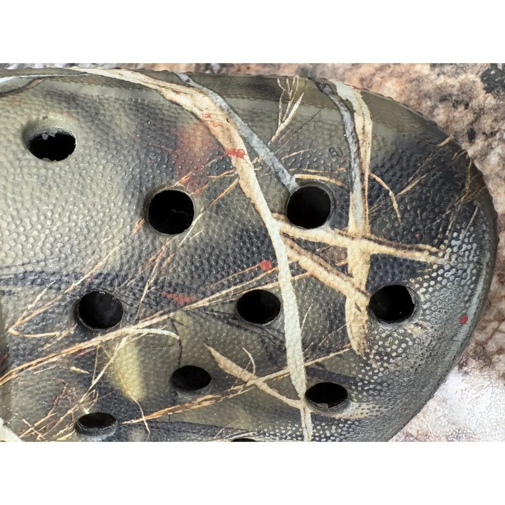 Crocs Camo Leather Islander Pitcrew Advantage Max-4 HD Men's Size 8
